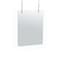 Azar Displays Hanging Clear Acrylic Plexiglass Shield Cashier PPE 18"x24", PK2 179962-100 - alternate 1